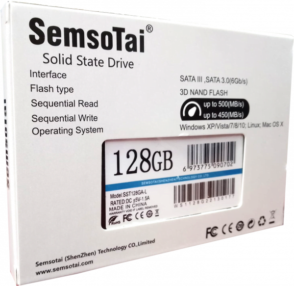 SemsoTai 128GB 2.5" sata SSD. semsotai ssd price in bd - Image 3