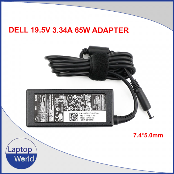 Dell 19.5v 3.34a Big 65w adapter