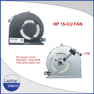 HP Pavilion 15-CU NS85B00 -17K20 4PIN TPN-Q209 L26237-001 Cooling Fan