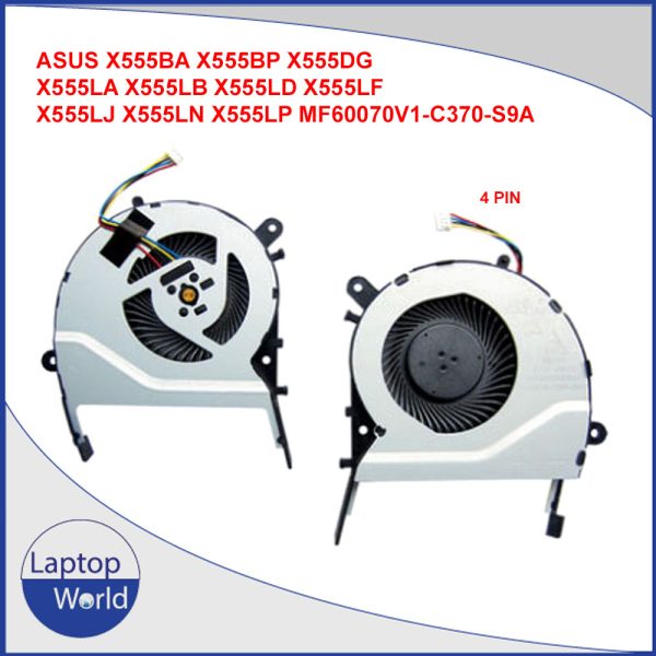 ASUS X555BA X555BP X555DG X555LA X555LB X555LD X555LF X555LJ X555LN X555LP MF60070V1-C370-S9A COOLING FAN