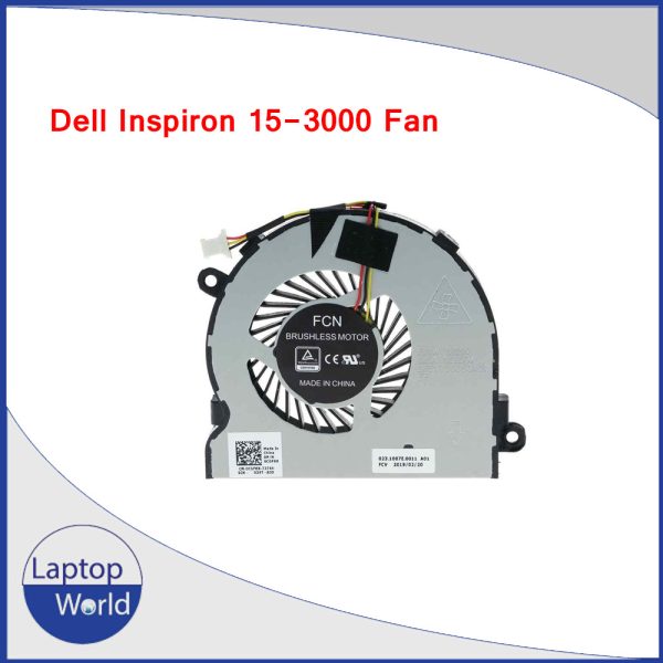 DELL INSPIRON 15-3000, 15-3565, 15-3567, 15-3576, 15-3568, 15-3467, 15R- 5000, 5520, 5521, 5525, 5540, 5545, 5547, 5557, 5420, 5445, 5447, 5448, 5457, 5542, 5543, 5548 VOSTRO 14 3568, 3468, 3467, 3578, 5100, 5447, 15-5547 CPU Cooling Fan