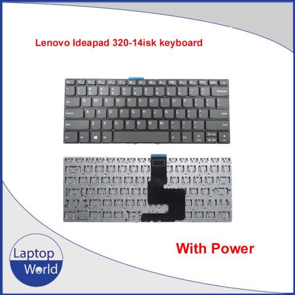 Lenovo ideapad 320-14isk US/Gray keyboard with power button