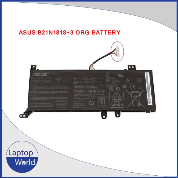 B21N1818-3, 2ICP6/60/81 Original Laptop Battery For Asus A409UJ D409DA F509UA K509FA P1503DA