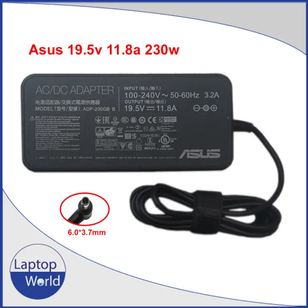 Asus 19.5v 11.8a 230w 6.0*3.7mm Original Quality Adapter/charger