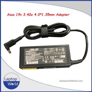 Asus 19v 3.42a 65w 4.0*1.35mm Charger Adapter for Asus Zenbook UX310UA UX305CA UX305C UX305UA UX305F Series Laptops. Brand: Asus Condition: New Quality: A grade / copy Input: 100-240V AC Output: 19.5V 3.42A DC Pin size: 4.0*1.35mm Capacity: 65W