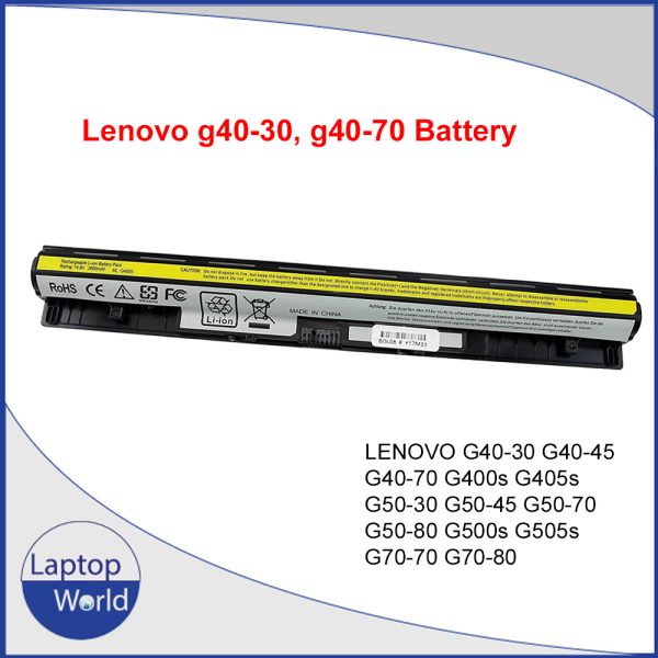 LENOVO G40-30 G40-45 G40-70 G400s G405s G50-30 G50-45 G50-70 G50-80 G500s G505s G70-70 G70-80 series Laptop Battery