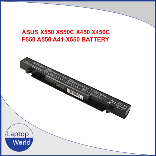 Asus x550 battery for A41-X550 A41-X550A X450 P550 F550 k550 R510 X450 X550 A450C A550C X550A X550B X550D A41-X550 series laptop.