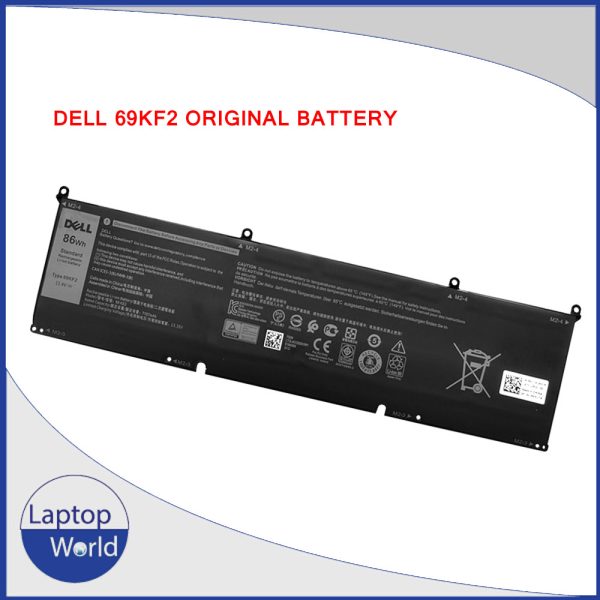 69KF2 Battery For Dell XPS 15 9500 9510 9520 Precision 5550 5560 5570 Alienware M15 R3 R4 M17 R3 R4 Series 8FCTC 08FCTC 70N2F 070N2F Battery