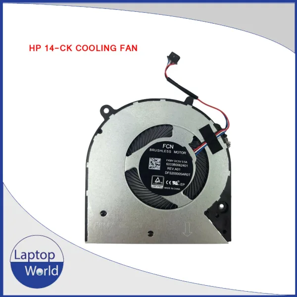 HP 14-CF 14-CK 14-cm 14S-DP 14S-DK 240 246 G7 240G7 246G7 Series Laptop Cooling Fan