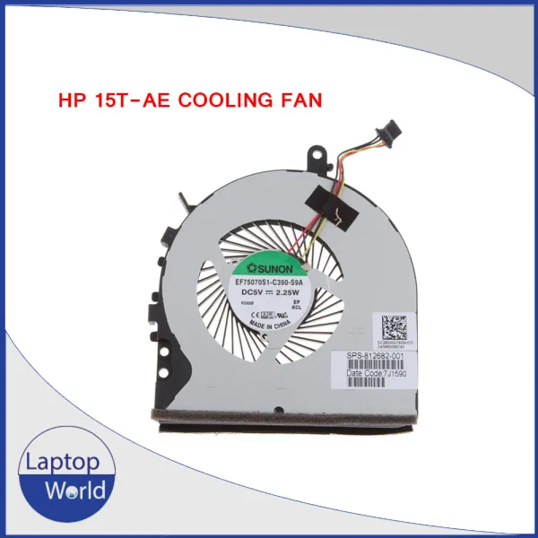 HP Envy 15-AE 15T-AE 15-AH 15-AH150NA 15Z-AH M6-P P/N: 812682-001 EF75070S1-C390-S9A DC28000G7F0 Laptop Fan