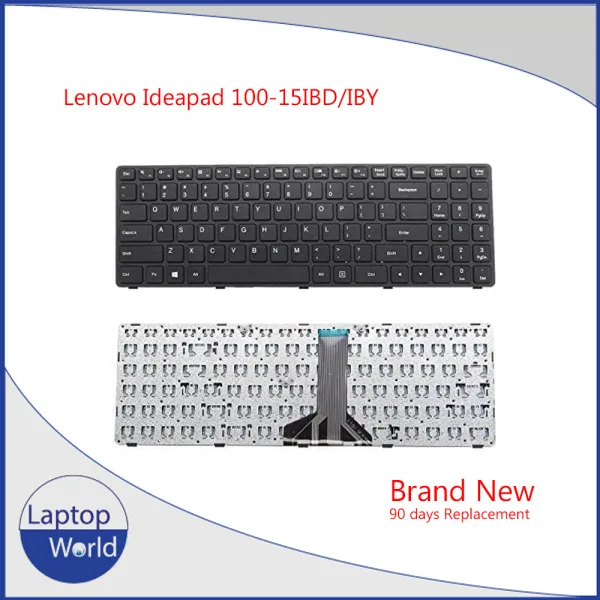 Lenovo ideapad 100-15ibd 100-15iby us Black keyboard