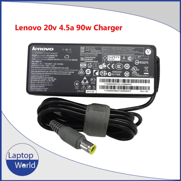 Brand: Lenovo Model: 90w 7.9*5.5mm Input : 100v-240v Output: 20v 4.5a Frequency: 50Hz-60Hz Condition: New Quality: A grade Warranty: 180 days replacement warranty.