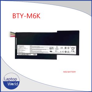 BTY-M6K Battery Replacement for MSI GS63VR GS73VR 7RG Stealth Pro GF63 Thin 8RC 8RD 9SC GF75 Thin 3RD 8SC 8RD 8RC 8RX 9SC GF65 Thin 10SDR 9SEXR 9SD GS73 8RF WS63 8SK WP65 WF65 WF75 MS-16K3