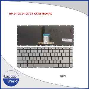 HP Pavilion X360 14-CK 14-CD 14-CE 14-CM 14-DG 14-CC 14-BD 14-CB Series Keyboard us silver with backlight