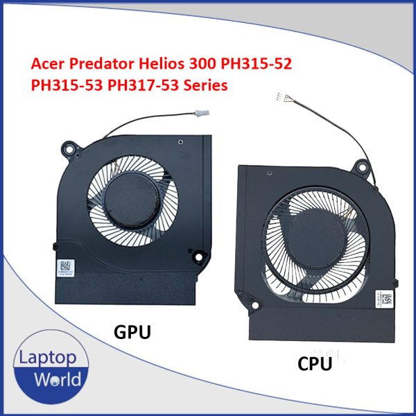 Acer Predator Helios 300 PH317-53 PH315-52 CPU & Gpu Cooling fan