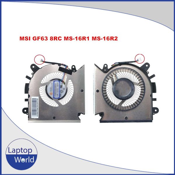 MSI GF63 8RC MS-16R1 MS-16R2 MS-16R4 MSI Gf63 Ms-16r3 Cooling Fan