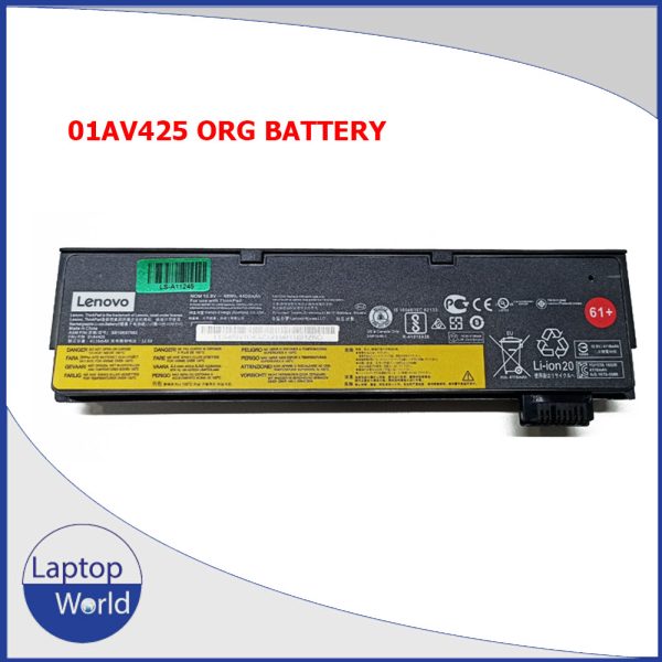 01AV425 01AV426 01AV490 01AV491 01AV492 Laptop Battery for Lenovo ThinkPad T470 T570 T480 T580 P51S P52S A475 A485 TP25 Series 61+ 4X50M0881 SB10K97582 SB10K97583 SB10K97585 61 01AV427 61++ 10.8V 48Wh