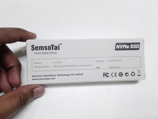 SemsoTai 256 GB m.2 NVMe SSD