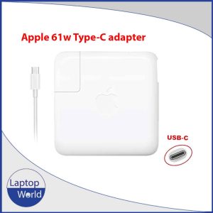61w usb-c adapter for Apple Macbook with type-c to type-c Cable.