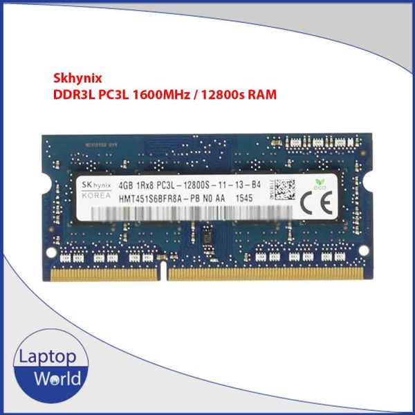 Skhynix 4GB Laptop RAM PC3L 12800 DDR3L 1600 MHz Low Voltage 1.35v Memory Module