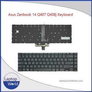 Asus Zenbook 14 Q408 Q408u Q408ug Q407i Q407iq US/Black Original Keyboard with backlight.