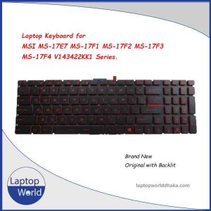 MSI MS-17E7 MS-17F1 MS-17F2 MS-17F3 MS-17F4 V143422KK1 US/Black Red Backlit Keyboard