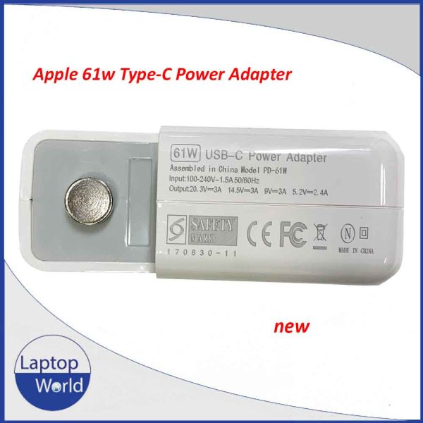 Apple Macbook 61W Type-C Power Adapter With Cable - Image 2