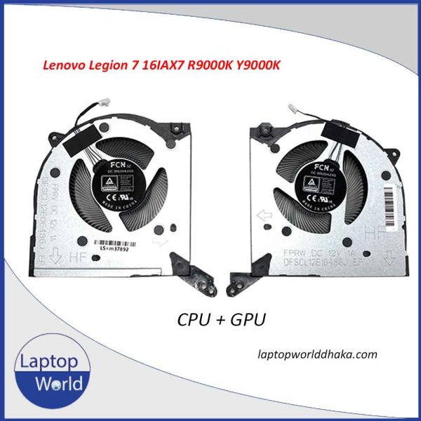 LENOVO Legion 7 16IAX7 R9000K Y9000K (CPU + GPU) COOLING FAN