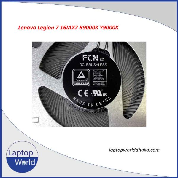 LENOVO Legion 7 16IAX7 R9000K Y9000K (CPU + GPU) COOLING FAN