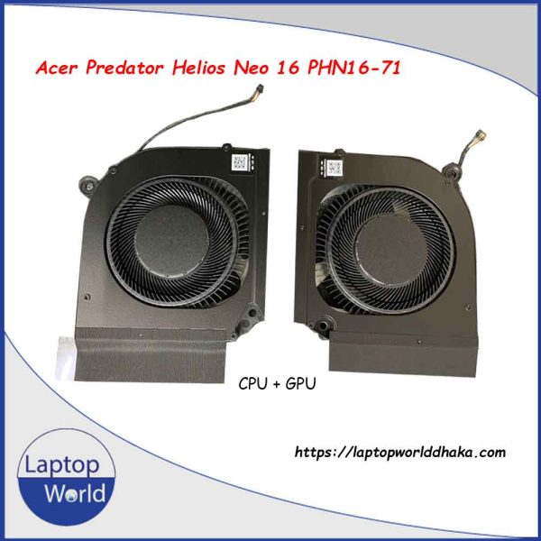 ACER Predator Helios Neo 16 PHN16-71 CPU+GPU COOLING FAN - Image 2