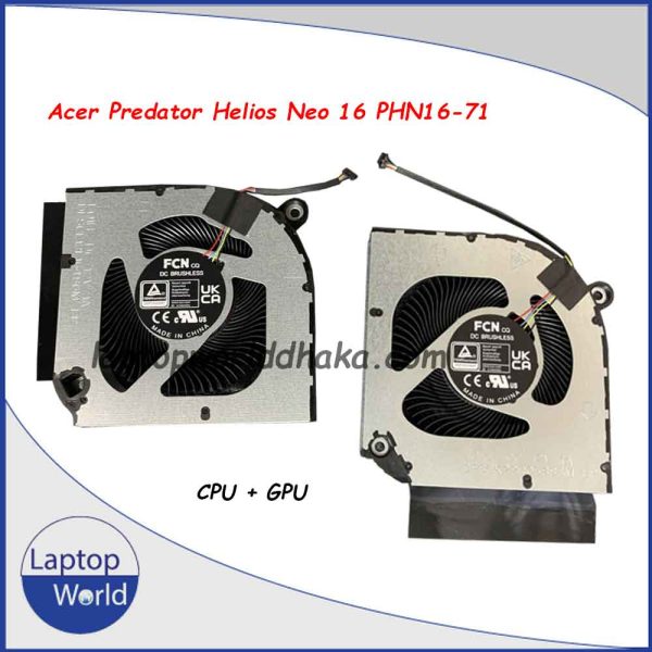 ACER Predator Helios Neo 16 PHN16-71 CPU+GPU COOLING FAN