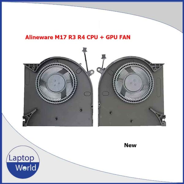 Dell Alienware M17 R3 M17R3 M17 R4 M17R4 P45E Series 0H5TYJ 0CNV63 073TYJ 0RGT35 FM7H FM7J EG50061S1-1C010-S9A EG50061S1-C060-S9A DC12V Fan