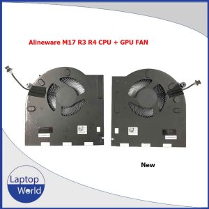 Dell Alienware M17 R3 M17R3 M17 R4 M17R4 P45E Series 0H5TYJ 0CNV63 073TYJ 0RGT35 FM7H FM7J EG50061S1-1C010-S9A EG50061S1-C060-S9A DC12V Fan