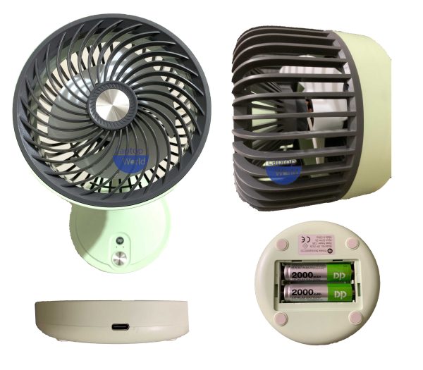 DP-7639 4000mAh Rechargeable Fan - Image 4