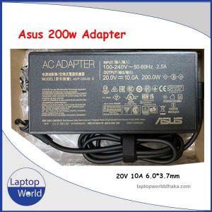 Asus 200w Original quality charger 20V 10A 6.0*3.7mm