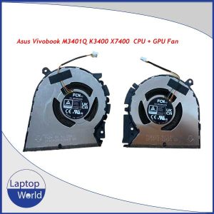 Asus Vivobook Pro M3401Q K3400 M7400 X7400 DFS5K12605384G FN CPU GPU COOLER