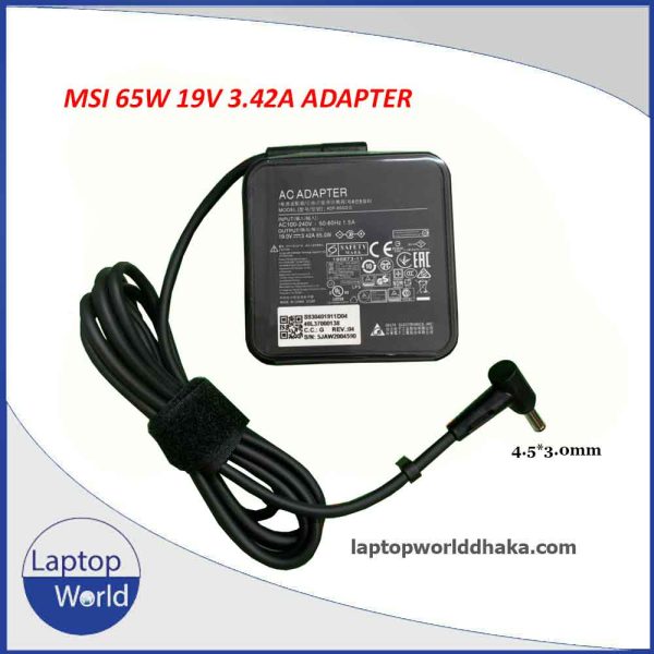 msi 19V 3.42A 65W 4.5*3.0mm Original Quality Adapter