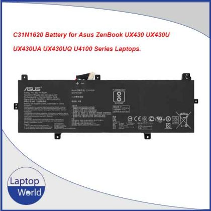 C31N1620 Battery for ASUS ZenBook UX430, UX430U, UX430UQ, UX430UA, U4100U & U4100UQ Laptops