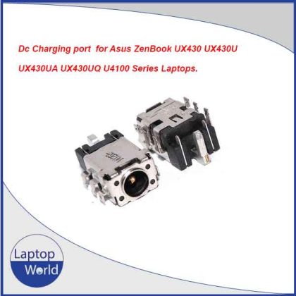 Dc charging port for ASUS ZenBook UX430, UX430U, UX430UQ, UX430UA, U4100U & U4100UQ Laptops DC Jack